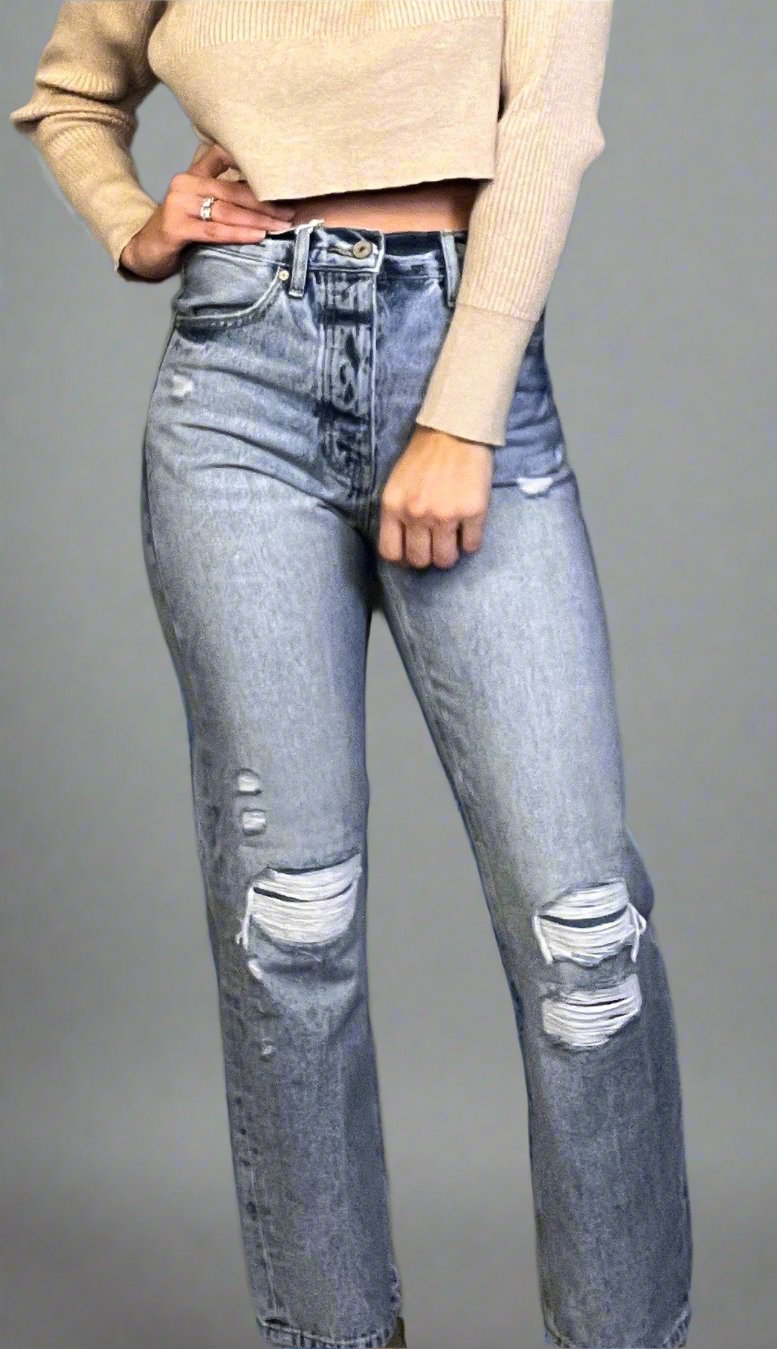 The Vicky High Waist Mom Jean by KanCan