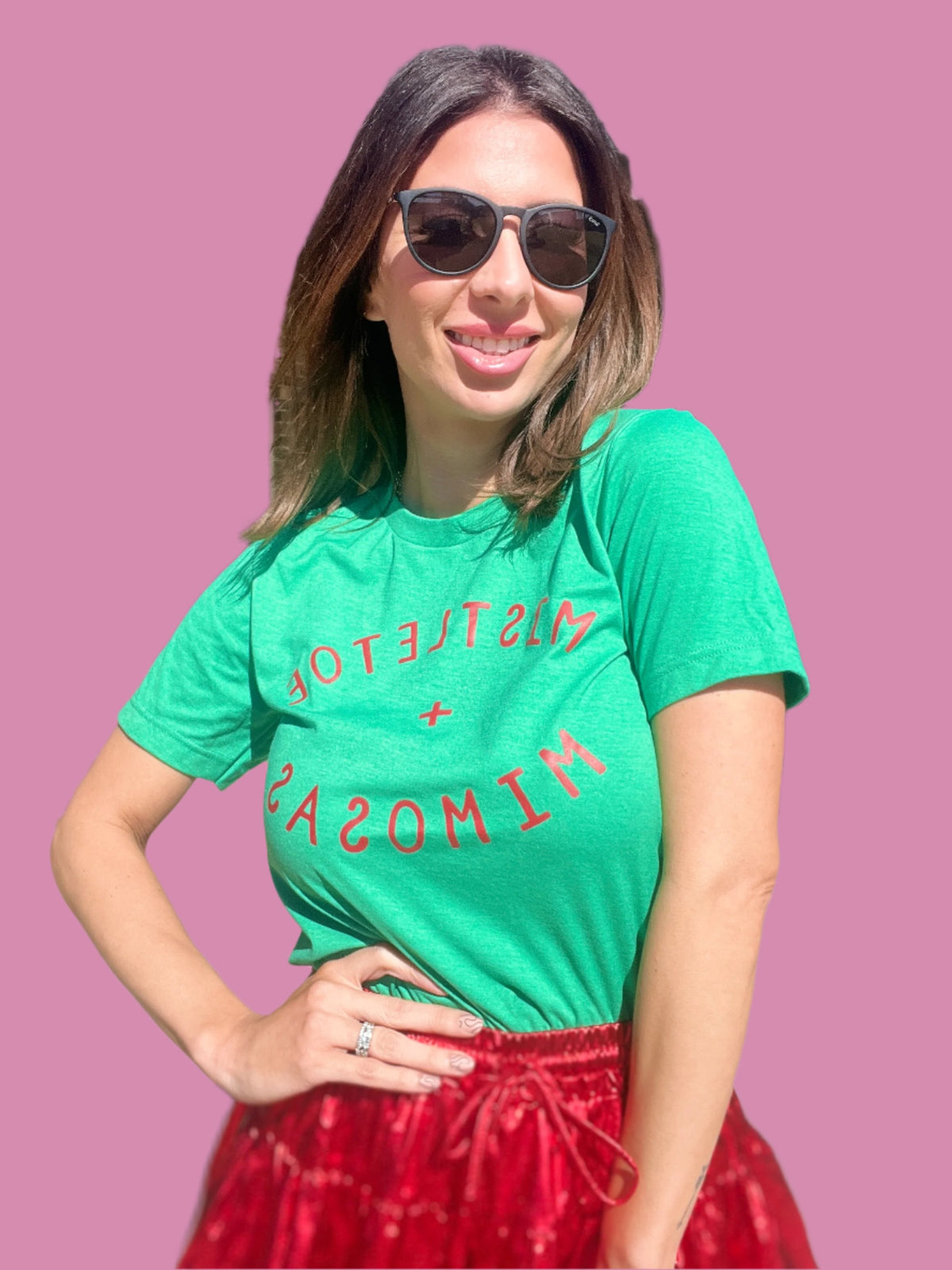 Mistletoe and Mimosa Tee